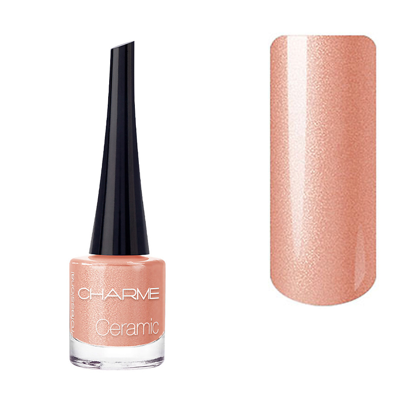 Изображение товара CHARME Лак для ногтей Ceramic Коралловый риф перламутровый 10 мл французский лак высокого качества