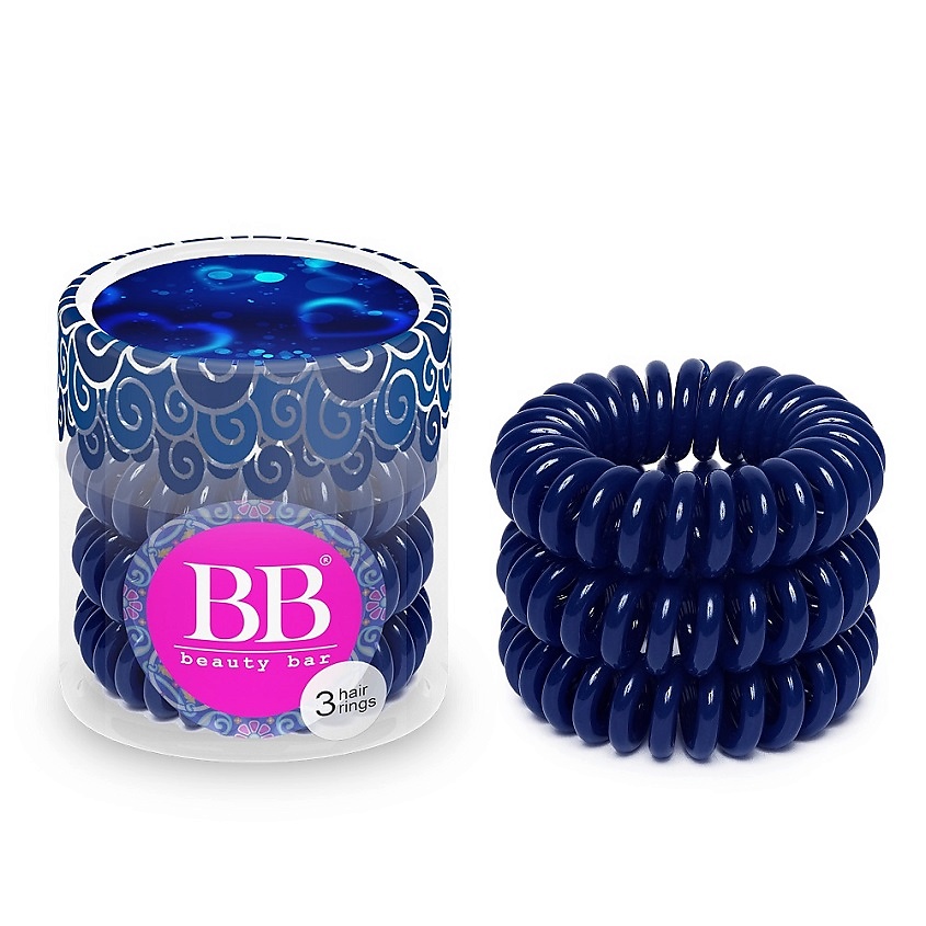 Изображение товара BEAUTY BAR Резинки для волос Металлика, цвет: Синий