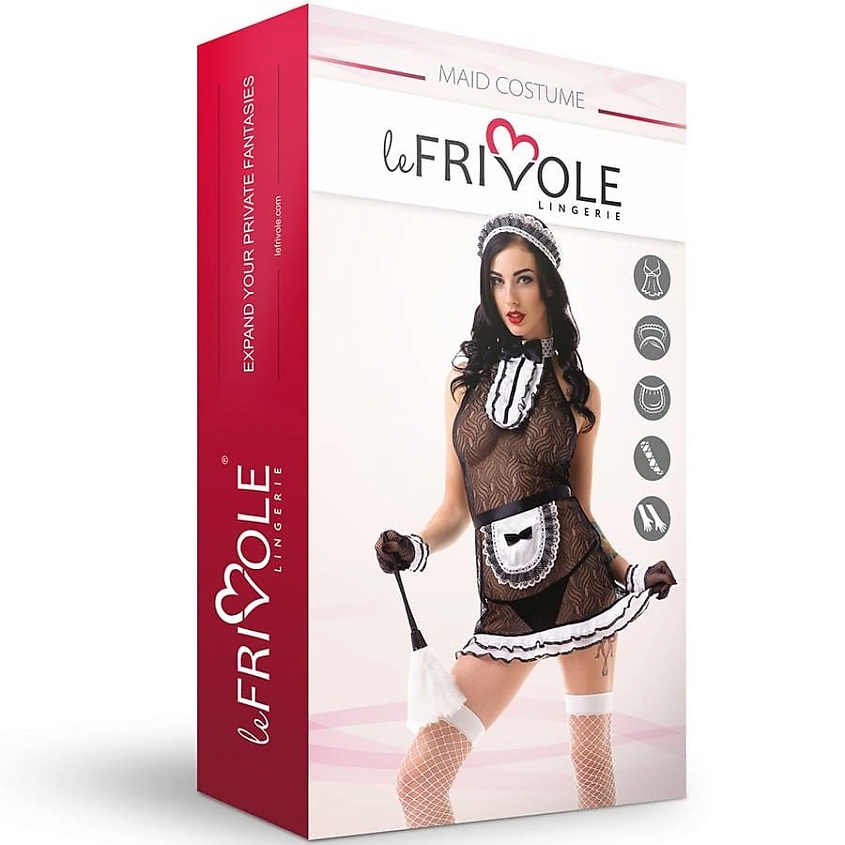 Изображение товара LE FRIVOLE Костюм Сексуальной прислуги, цвет: Черный, размер: 42