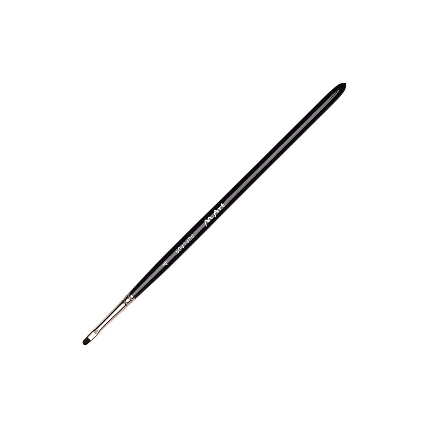 Изображение товара M.ART Кисть для глаз № 4, овал, имитация белки, ручка черная, профессиональная, Черный