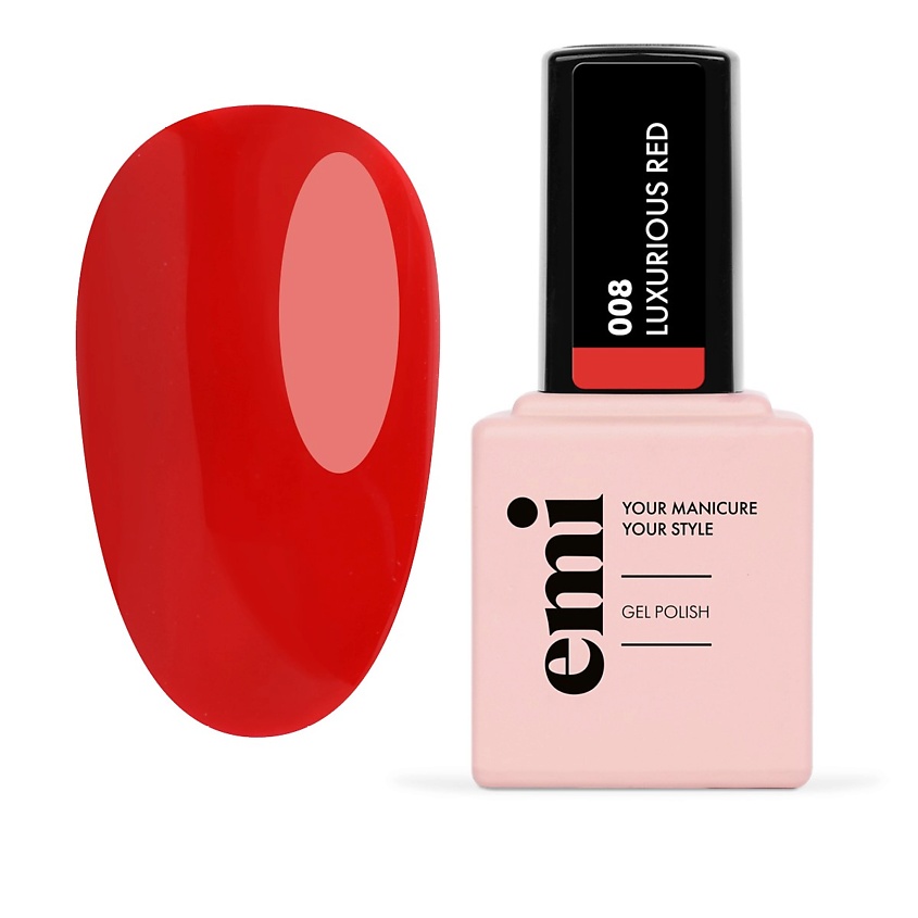 Изображение товара Гель-лак для ногтей EMI Gель-лак LB008 Роскошный красный 9 мл