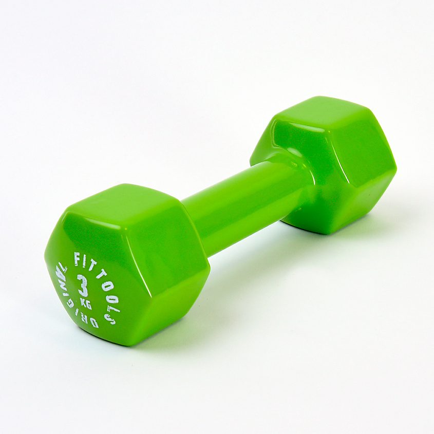 Изображение товара ORIGINAL FITTOOLS Гантель 3 кг для фитнеса виниловая, 1 шт.