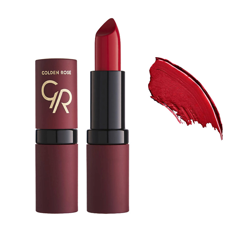Изображение товара Помада для губ GOLDEN ROSE VELVET MATTE №15 краповый с витамином Е стойкая
