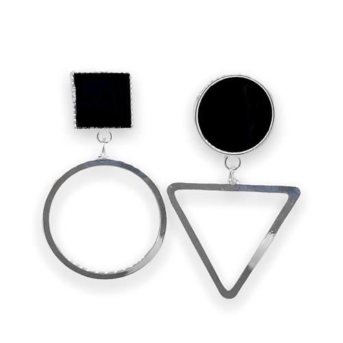 

FOROSTINA.K Cерьги Игра форм Black, Cерьги Игра форм Black