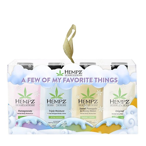 

HEMPZ Набор 4 вида мини-молочка "Любимые хиты" A Few of My Favorit Things, Набор 4 вида мини-молочка "Любимые хиты" A Few of My Favorit Things