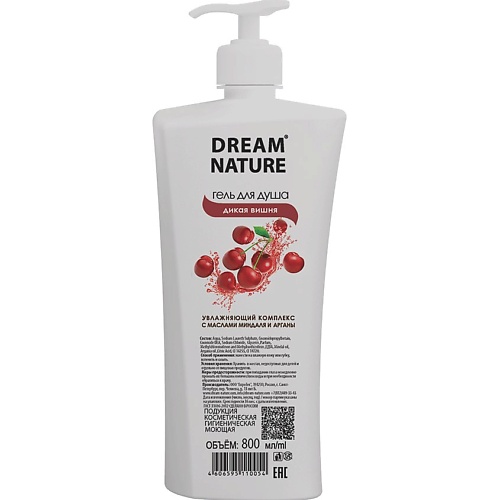 

DREAM NATURE Гель для душа "Дикая вишня" 800.0, Гель для душа "Дикая вишня"