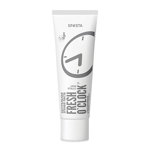

SPA*STA Натуральная зубная паста FRESH O'CLOCK супер отбеливание и защита от кариеса 90, Натуральная зубная паста FRESH O'CLOCK супер отбеливание и защита от кариеса