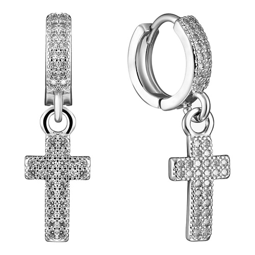 

UVI JEWELLERY Серьги конго с подвесками в виде крестов, Серьги конго с подвесками в виде крестов