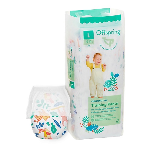 

OFFSPRING Трусики-подгузники, L 9-14 кг Джунгли 36.0, Трусики-подгузники, L 9-14 кг Джунгли