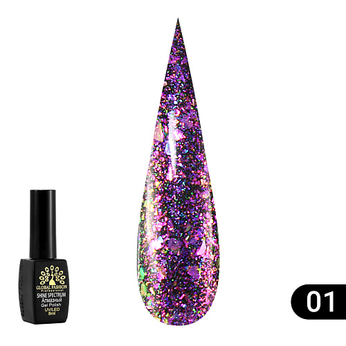 

GLOBAL FASHION Гель лак Shine Spectrum 301, Гель лак Shine Spectrum 301