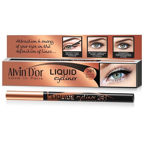 

ALVIN D’OR Лайнер для глаз LIQUID BLACK, Лайнер для глаз LIQUID BLACK