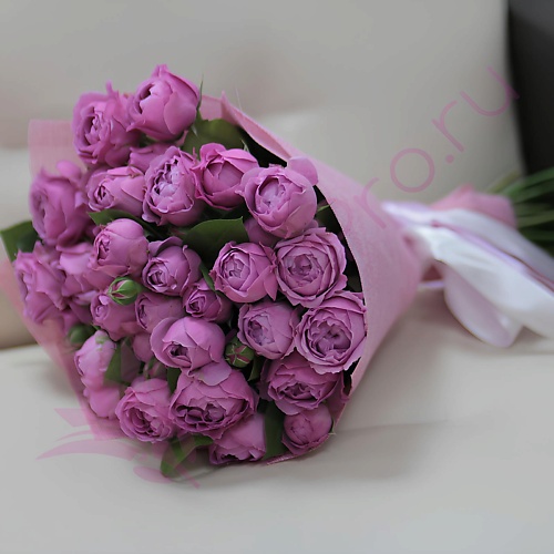 

FLORPRO 15 пионовидных кустовых роз Мисти Баблс, 15 пионовидных кустовых роз Мисти Баблс