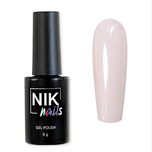 

NIK NAILS Гель-лак для ногтей нюдовый Farfor, Гель-лак для ногтей нюдовый Farfor