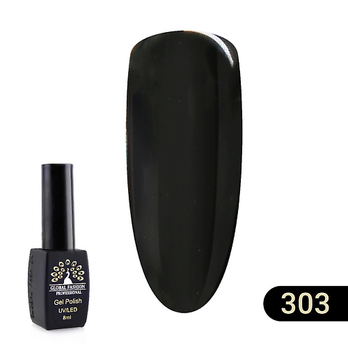

GLOBAL FASHION Гель-лак BLACK ELITE 001, Гель-лак BLACK ELITE 001