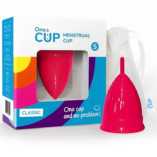 

ONECUP Менструальная чаша Classic розовая размер S, Менструальная чаша Classic розовая размер S