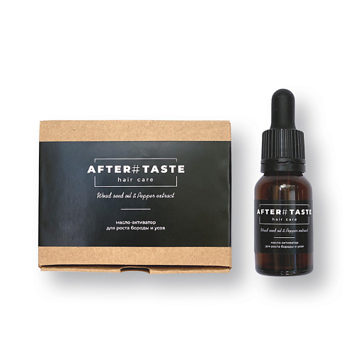 Уход за бородой AFTERTASTE Масло-активатор для роста бороды и усов Woad seed & Pepper extract 15.0