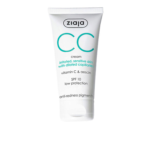 ZIAJA CC CREAM корректирующий крем для раздраженной и чувствительной кожи CC кремы