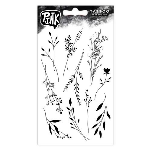 

P.INK Наклейки-тату переводные Листочки, Наклейки-тату переводные Листочки