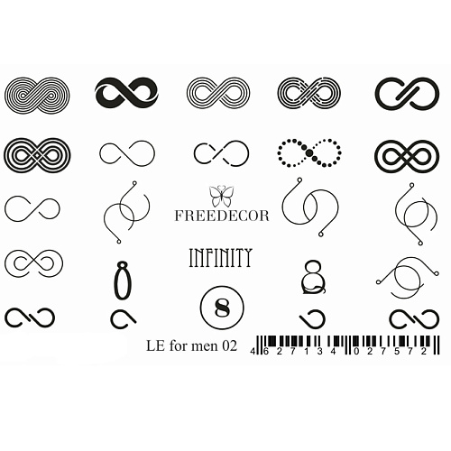 

FREEDECOR Мужской слайдер дизайн бесконечность Le for men, Мужской слайдер дизайн бесконечность Le for men