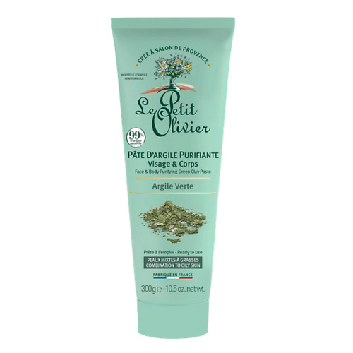 

LE PETIT OLIVIER Паста для лица и тела с зеленой глиной Green Clay Paste, Паста для лица и тела с зеленой глиной Green Clay Paste