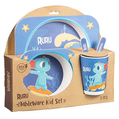   Летуаль MORIKI DORIKI Набор детской посуды Tableware kid set Ruru