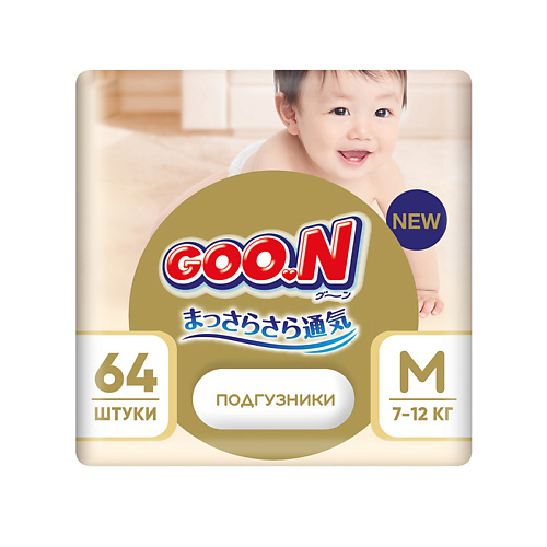 

GOO.N Подгузники Soft 3/M (7-12 кг) 64.0, Подгузники Soft 3/M (7-12 кг)