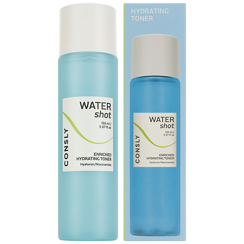 

CONSLY Тонер для лица Увлажняющий с гиалуроновой кислотой и ниацинамидом Water Shot Enriched Hydrating Toner, Тонер для лица Увлажняющий с гиалуроновой кислотой и ниацинамидом Water Shot Enriched Hydrating Toner