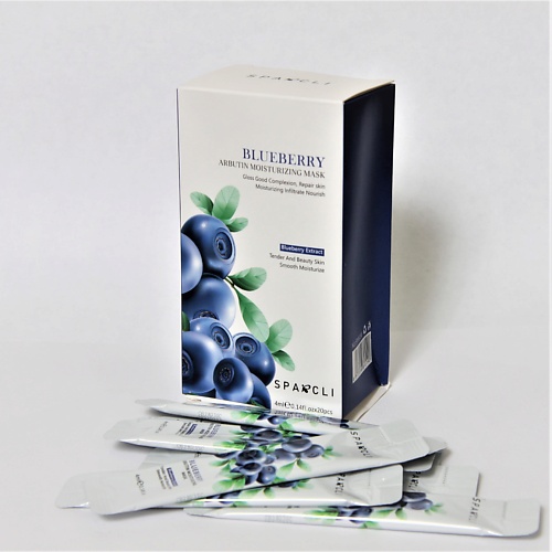 SPARCLI Маска для лица ночная увлажняющая с экстрактом голубики в саше 849₽