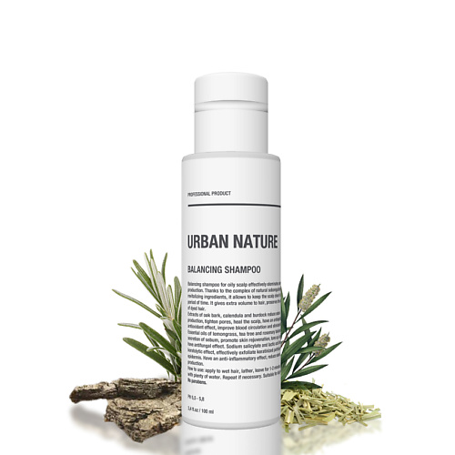 Уход за волосами  Летуаль URBAN NATURE Шампунь для волос балансирующий Balancing 100.0