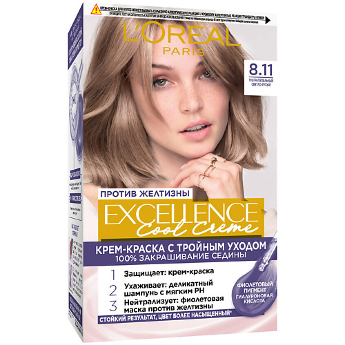 L'ORÉAL PARIS Стойкая крем-краска для волос Excellence Cool Creme