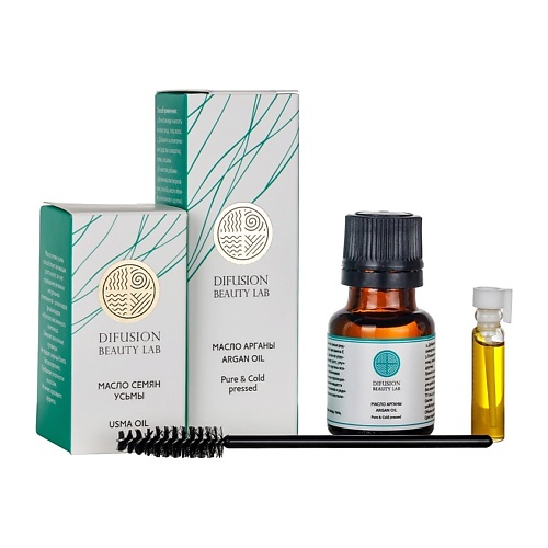 

DIFUSION BEAUTY LAB Косметический набор масел арганы 10 мл и масло семян усьмы 1 мл 11.0, Косметический набор масел арганы 10 мл и масло семян усьмы 1 мл