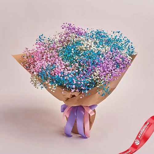 AZALIANOW ЦВЕТЫ. ПОДАРКИ. ДЕКОР Букет из 15 радужных гипсофил