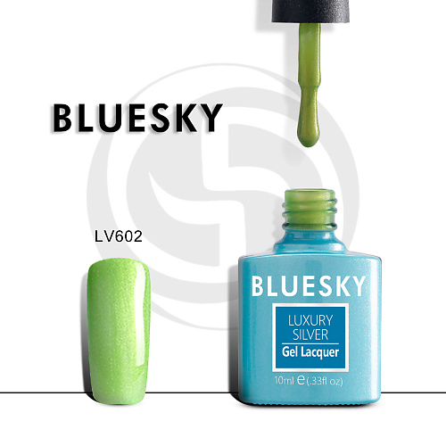 

BLUESKY Гель-лак Luxury Silver LV610, Гель-лак Luxury Silver LV610