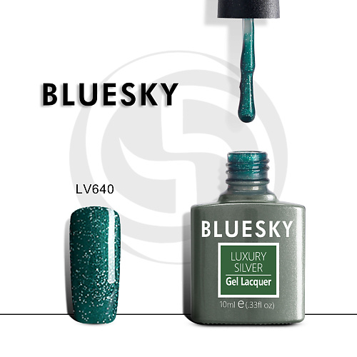 

BLUESKY Гель-лак Luxury Silver LV610, Гель-лак Luxury Silver LV610