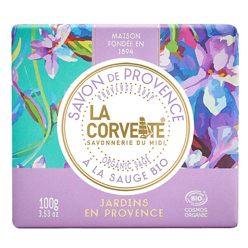 

LA CORVETTE Мыло органическое Сады Прованса Organic Sage Provence Soap, Мыло органическое Сады Прованса Organic Sage Provence Soap