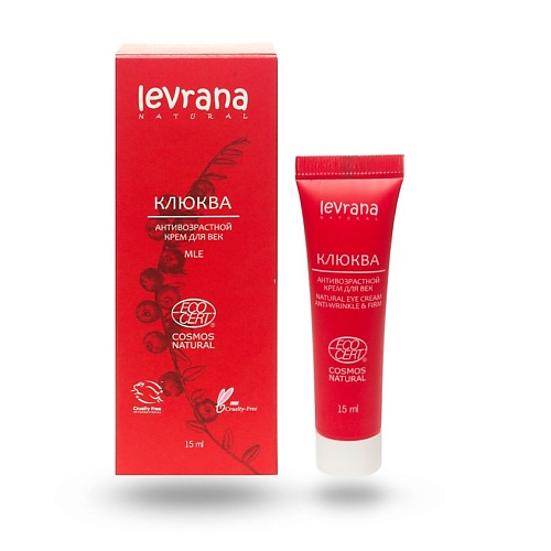 

LEVRANA Крем для век антивозрастной Клюква Anti-Wrinkle & Firm Natural Eye Cream, Крем для век антивозрастной Клюква Anti-Wrinkle & Firm Natural Eye Cream