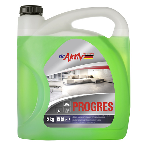 

DR.AKTIV PROFESSIONAL Универсальное средство для мытья полов и стен PROGRES 5000.0, Универсальное средство для мытья полов и стен PROGRES
