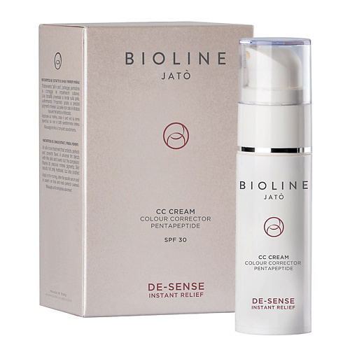 

BIOLINE Корректирующий цвет СС-крем с пептидами SPF 30 De Sense Instant Relief, Корректирующий цвет СС-крем с пептидами SPF 30 De Sense Instant Relief