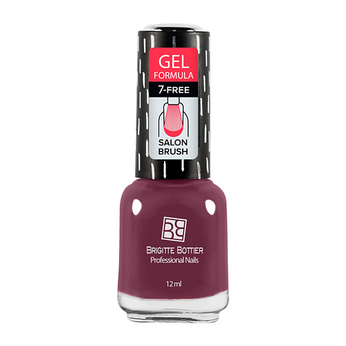 Лак для ногтей BRIGITTE BOTTIER Лак для ногтей GEL FORMULA тон 74 марсала светлый