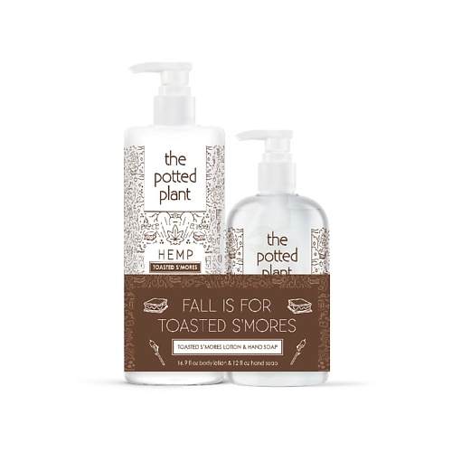 

THE POTTED PLANT Набор питательных средств для ухода за телом Toasted S’More Duo Bundle, Набор питательных средств для ухода за телом Toasted S’More Duo Bundle