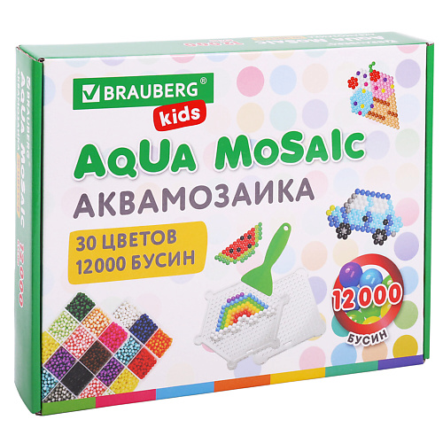

BRAUBERG Запасные бусины для аквамозаики KIDS, Запасные бусины для аквамозаики KIDS