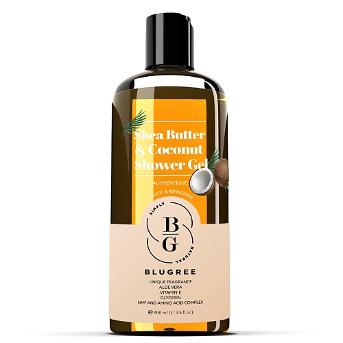 

BLUGREE Гель для душа Масло Ши-Кокос 400.0, Гель для душа Масло Ши-Кокос