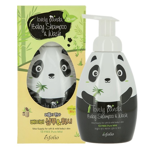

ESFOLIO Шампунь и гель для душа детский LOVELY PANDA 430.0, Шампунь и гель для душа детский LOVELY PANDA