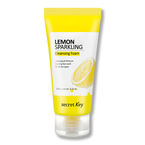 

SECRET KEY Пенка для умывания с экстрактом лимона LEMON SPARKLING Cleansing Foam 120.0, Пенка для умывания с экстрактом лимона LEMON SPARKLING Cleansing Foam