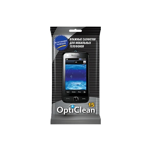 Салфетки для уборки OPTI CLEAN Влажные салфетки для мобильных телефонов