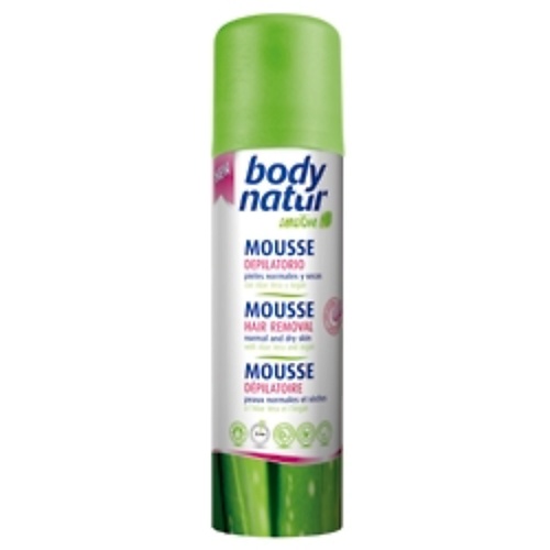 

BODY NATUR Мусс для депиляции для нормальной и сухой кожи с алоэ и арганом Mousse Hair Removal 200, Мусс для депиляции для нормальной и сухой кожи с алоэ и арганом Mousse Hair Removal