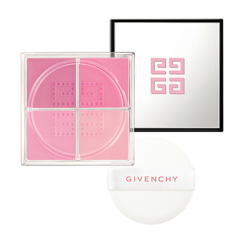 Румяна GIVENCHY Рассыпчатые четырехцветные румяна для лица Prisme Libre