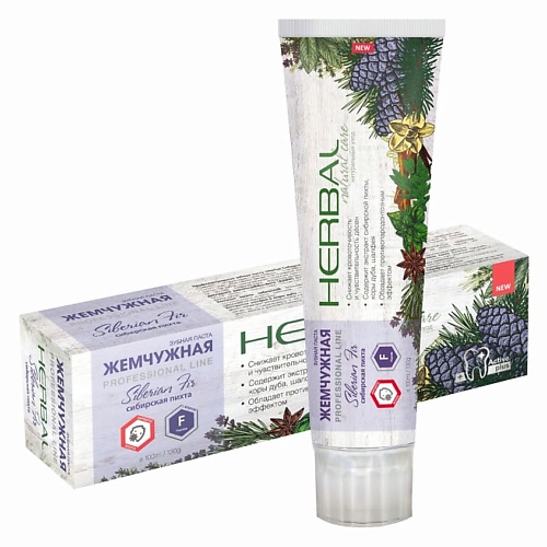 

ЖЕМЧУЖНАЯ PROF зубная паста Herbal Сибирская пихта для проблемных десен 100.0, PROF зубная паста Herbal Сибирская пихта для проблемных десен