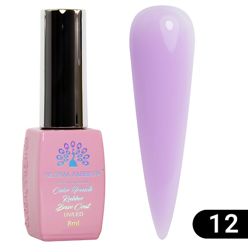

GLOBAL FASHION Каучуковая цветная база для гель-лака Rubber Color Base Coat, Каучуковая цветная база для гель-лака Rubber Color Base Coat