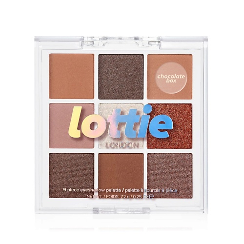 

LOTTIE LONDON Палетка теней для век Chocolate Box, Палетка теней для век Chocolate Box